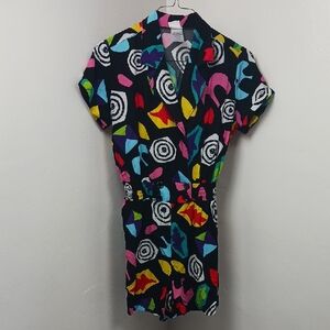 Spirit Netflix Stranger Things Multicolor Geometric Romper Eleven Costume Small